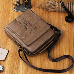 Man Shoulder Briefcases Bags Business Bag PU Leather Sports Casual Messenger Bag