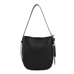 PU Leather Women Shoulder Bags Daily Tote Soft Bucket High Capacity Crossbody La