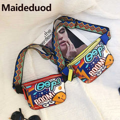 Graffiti Hip-Hop Women Waist Bag Belt Phone Money Pack