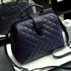 Vintage Women Doctor Bag Clutch Handbag