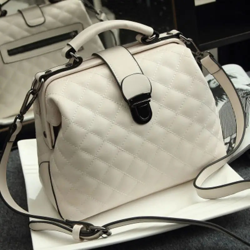 Vintage Women Doctor Bag Clutch Handbag