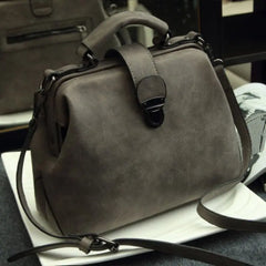 Vintage Women Doctor Bag Clutch Handbag