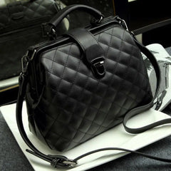 Vintage Women Doctor Bag Clutch Handbag