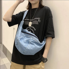 Women's High Cowboy Shoulder Bag Crossbody Chest Pack Big Capacity Tote Purse