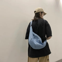 Women's High Cowboy Shoulder Bag Crossbody Chest Pack Big Capacity Tote Purse