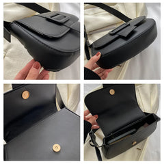 Soft Leather Shoulder Bag Women's Solid Handbag