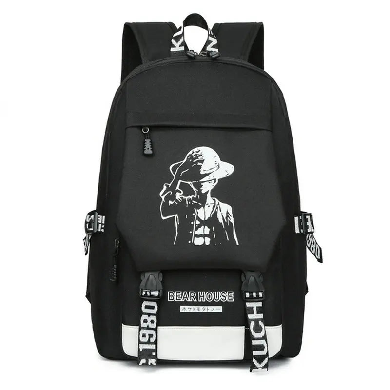 Anime Luminous Schoolbag Laptop Backpack for Boys