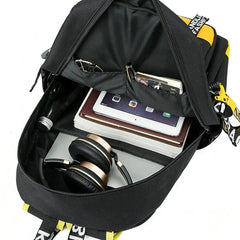 Anime Luminous School Backpack for Teenager Boys School Bag