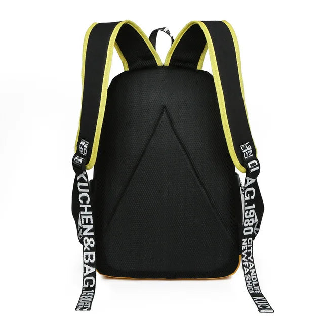 Anime Luminous Schoolbag Laptop Backpack for Boys