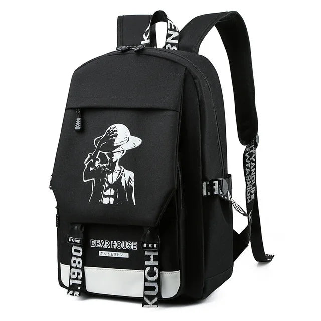 Anime Luminous Schoolbag Laptop Backpack for Boys