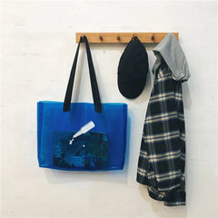 Transparent Women Bags Large PVC Handbags for Summer Beach Pool Sea