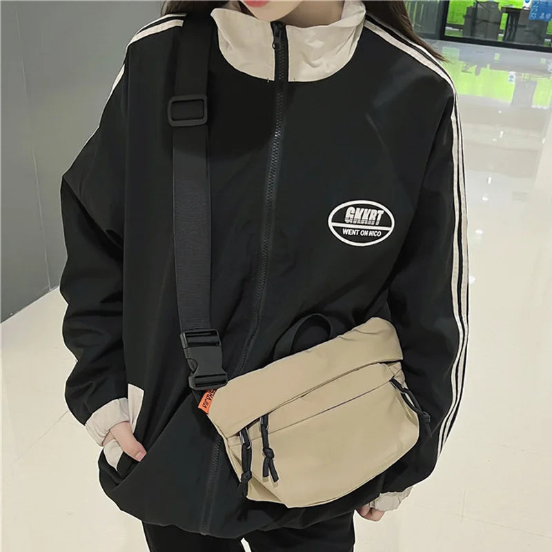 Unisex Waist Bag Street Hip-hop Fanny Pack High Nylon Belt Bag