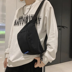 Unisex Nylon Waist Bag Street Chest Pack Fanny Pack