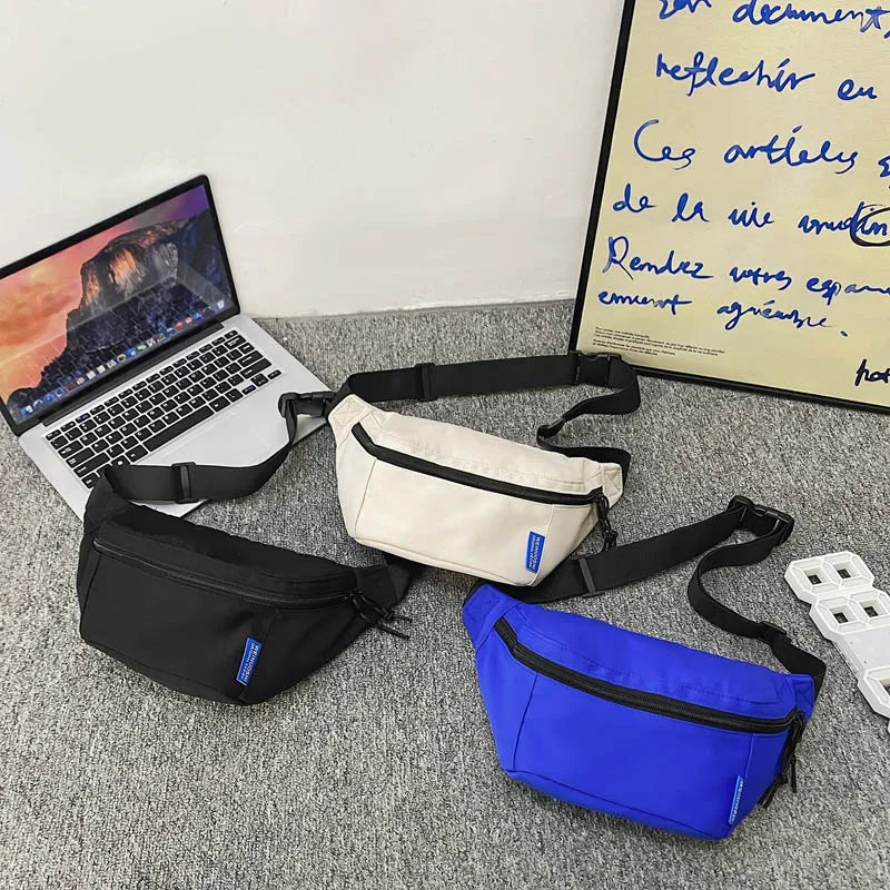 Unisex Nylon Waist Bag Street Chest Pack Fanny Pack