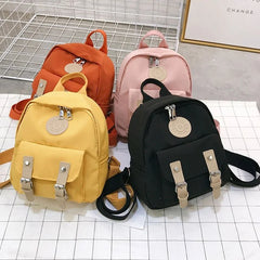 Women Backpack High Zipper Female Backpacks Small