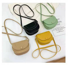 Women Crossbody Shoulder Bag Retro Saddle PU Leather Small Purse