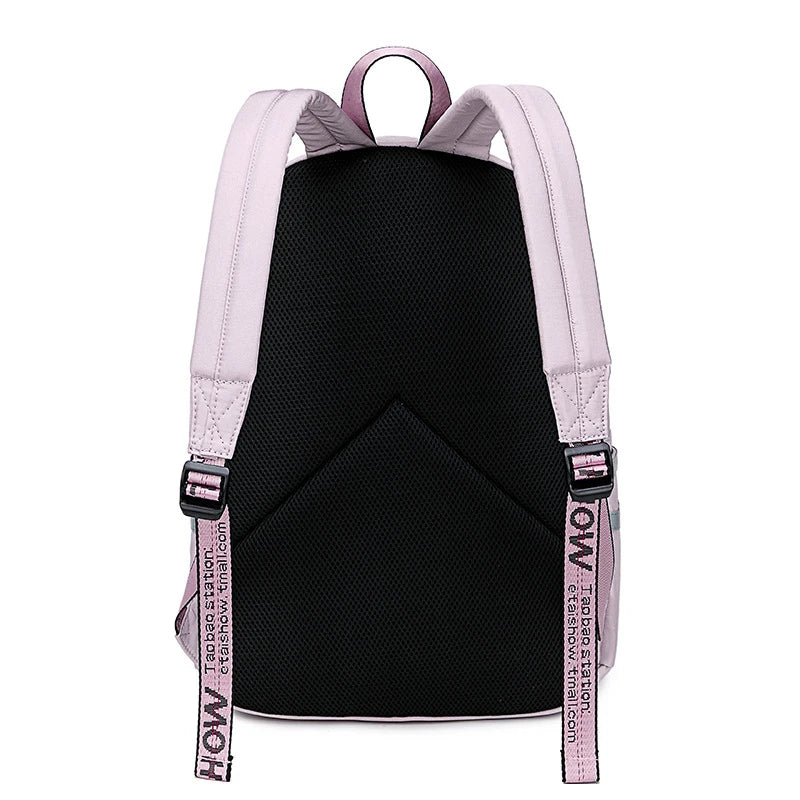 Women Laptop Backpack for Girls Large Capacity School Bag Waterproof Mochilas