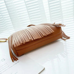 Women Tassel Shoulder Bag Wallet PU Leather Crossbody Messenger Bags