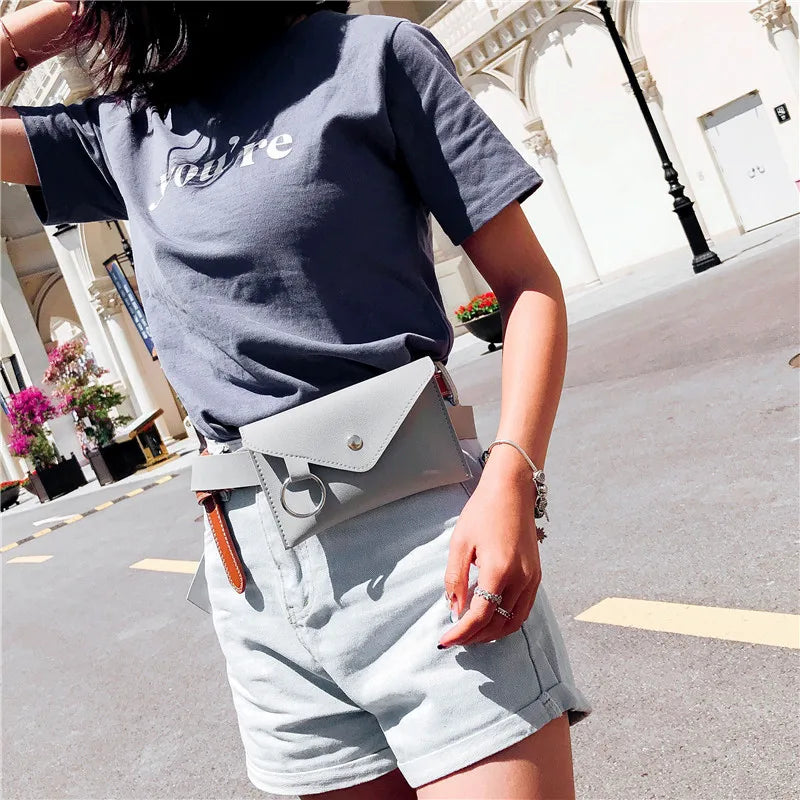 Women Waist Pack Femal Belt Bag Phone Pouch Bags Envelope Fanny Pack