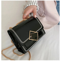 Women's All-match PU Patent Leather Sequins One-shoulder Bag