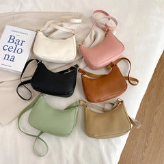 Vintage PU Leather Shoulder Bag Mini Hobos Handbags