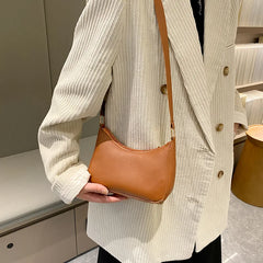 Vintage PU Leather Shoulder Bag Mini Hobos Handbags