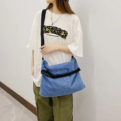 Canvas Shoulder Bag for Women Large Capacity Crossbody Shopper Bags