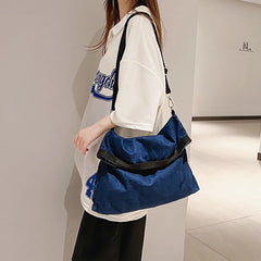 Canvas Shoulder Bag for Women Large Capacity Crossbody Shopper Bags
