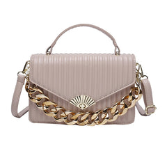 One Shoulder High PU Leather Lady Purse