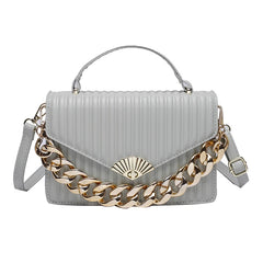 One Shoulder High PU Leather Lady Purse
