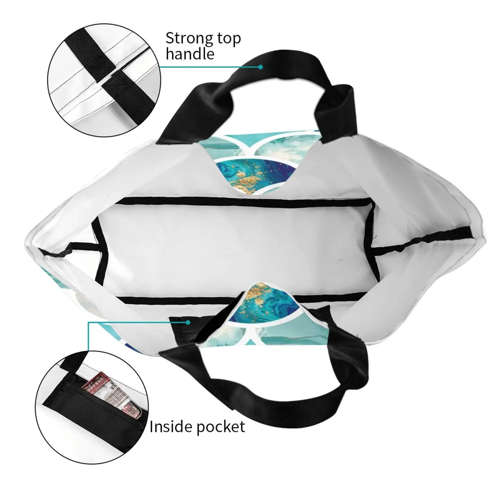 Non-standard Grain Printing Large Capacity Single Shoulder Shopping Bag
