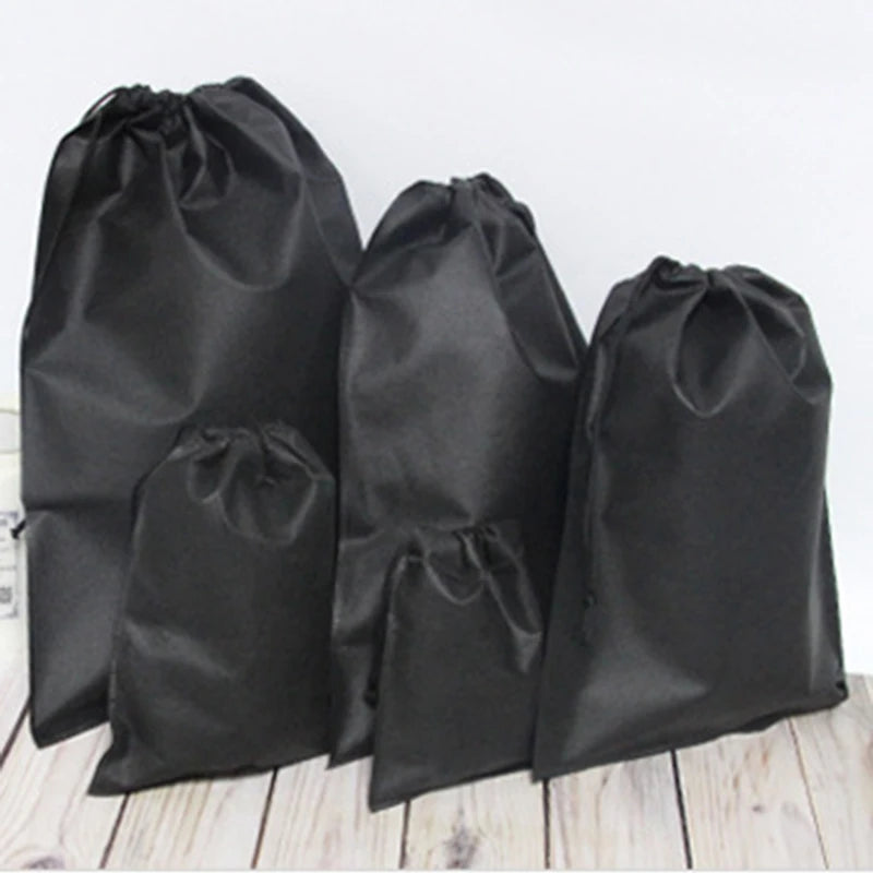 Non-woven Drawstring Bag Shoes Travel Portable Organizer Toiletry Bag