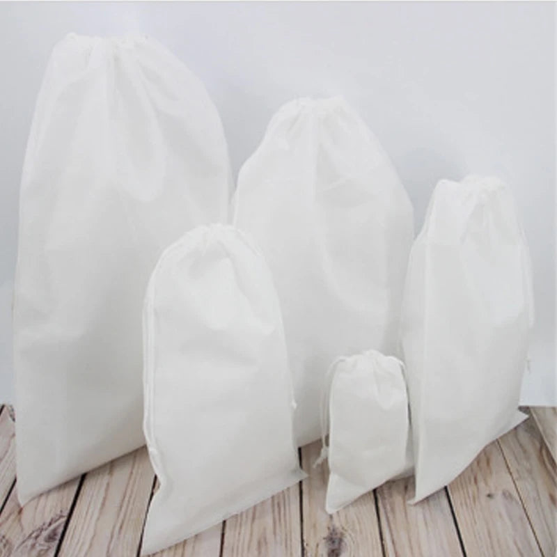 Non-woven Drawstring Bag Shoes Travel Portable Organizer Toiletry Bag