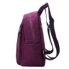 Retro Nylon Backpack Women School Shoulder Bags