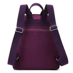 Retro Nylon Backpack Women School Shoulder Bags