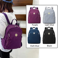 Retro Nylon Backpack Women School Shoulder Bags