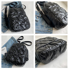 Nylon Backpack for Women School Laptop Bag Travel