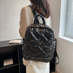 Nylon Backpack for Women School Laptop Bag Travel