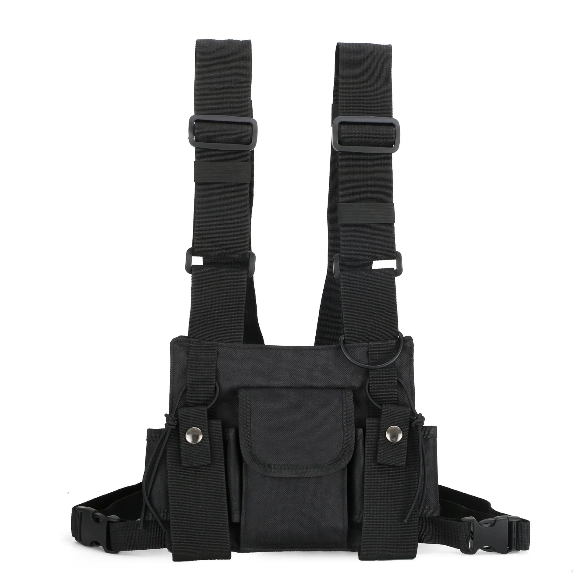 Nylon Chest Rig Bag Vest Hip Hop Streetwear Tactical Harness Kanye West