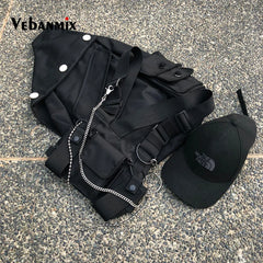 Nylon Chest Rig Bag Vest Functional Tactical Harness Chest Rig Kanye West