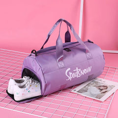 Nylon Large Travel Bag Multifunctional Women Weekend Gym Portable Luggage Bag