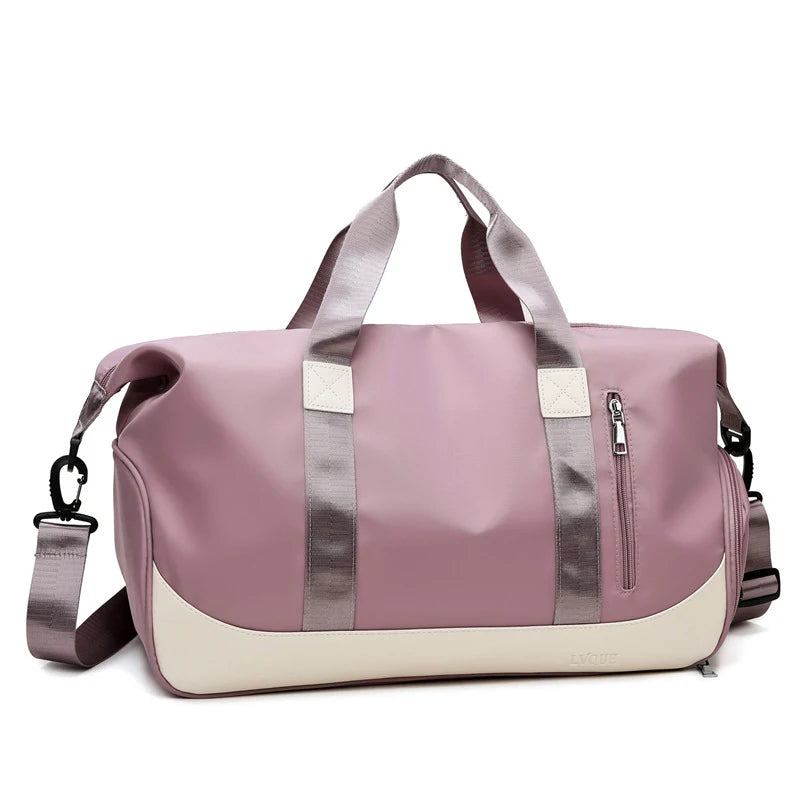 Nylon Travel Bag Women Weekend Gym Luggage Bag Shoulder Waterproof Handbag
