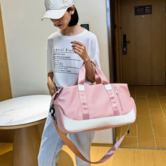 Nylon Travel Bag Women Weekend Gym Luggage Bag Shoulder Waterproof Handbag