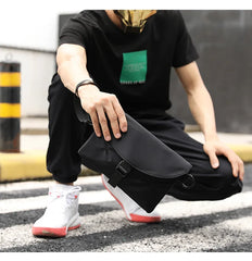 Nylon Men's Messenger Bags High Male Chest Packs Small Crossbody Handbag