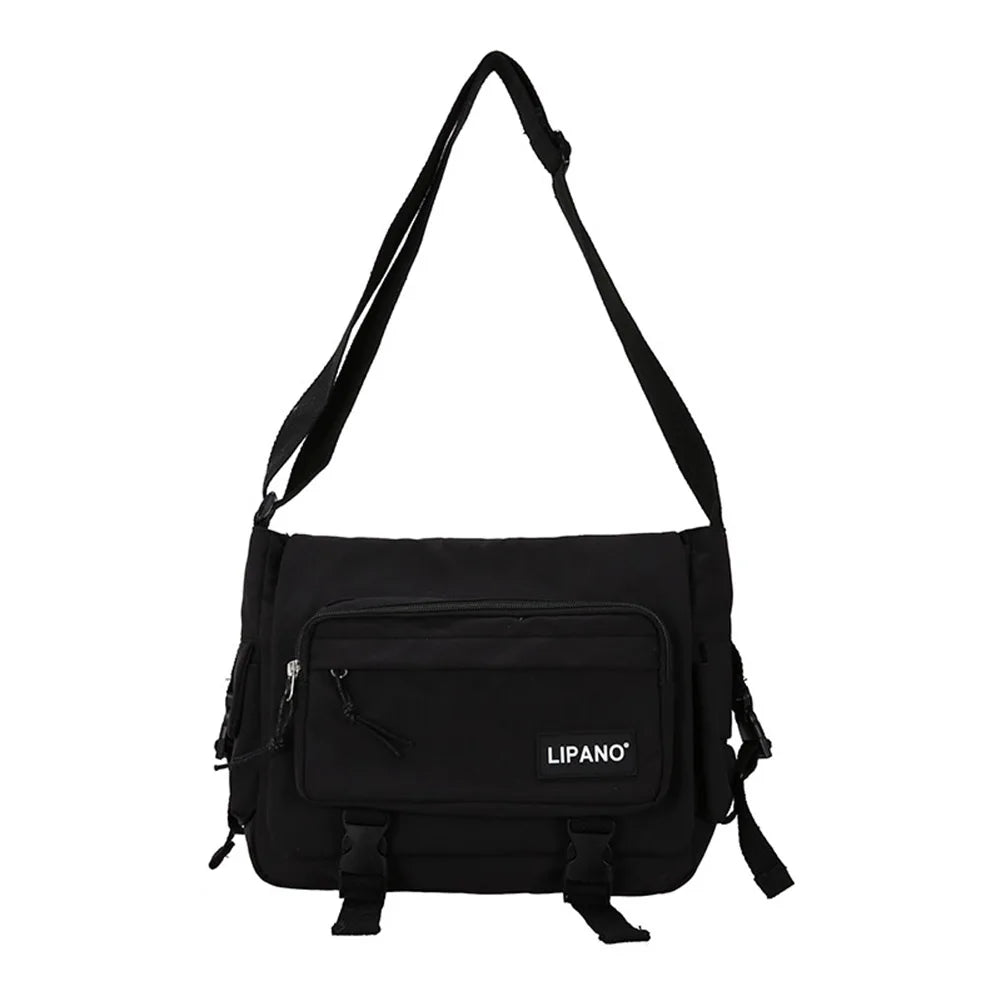Nylon Crossbody Messenger Bags with Pockets for Travel
