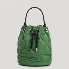 Nylon Padded Bucket Bag Quilted Women Handbags Down Cotton Crossbody Bags