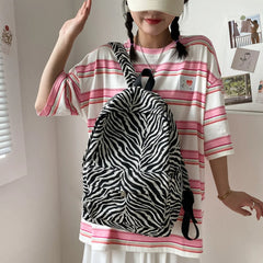 Nylon Printing Women Backpack Rucksack Teenager Girls Casual Large Capacity
