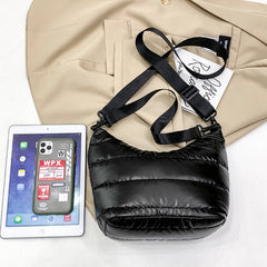 Nylon Quilted Women Shoulder Bag Down Padded Crossbody Bags for Women