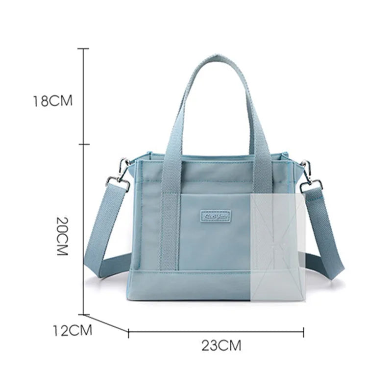 Nylon Shoulder Bags for Women Handbags Waterproof Tote Bag Crossbody Lunch Bag