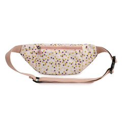 Women's Polka Dot Waist Bag Belt Style Hip Pouch for Phone Coins